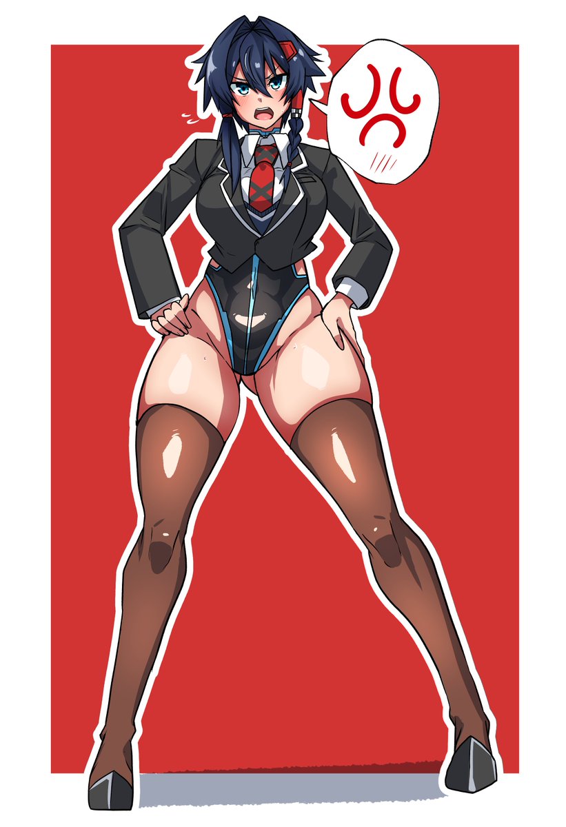 「新しい制服って…そんなわけないでしょうが!」
みんなもやってみよう制服ハイレグ 