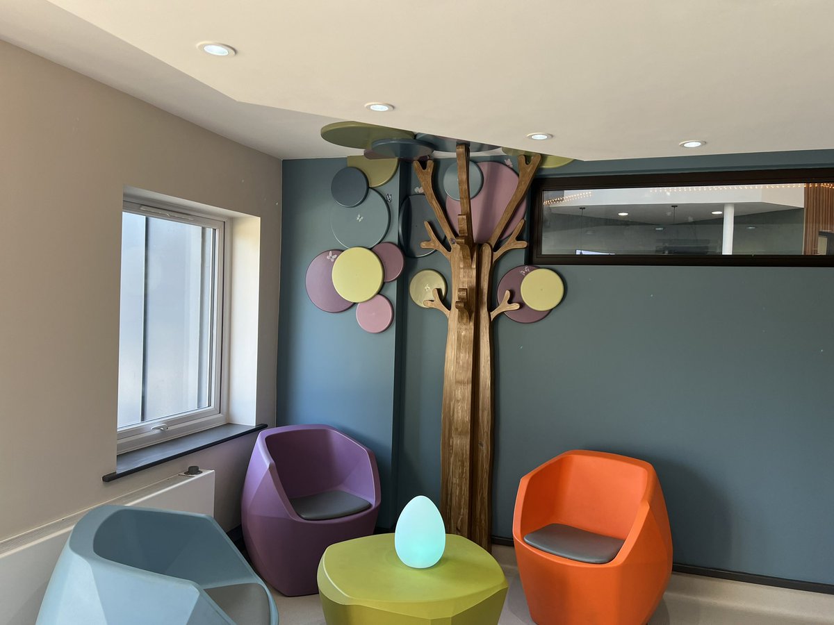 What a waiting area, thanks to our service users, staff and Charity <a href="/Health_Stars/">Health Stars</a> . From a plain waiting room to a sensory and interactive room.  Waiting will be a a lot less stressful. <a href="/HumberNHSFT/">Humber Teaching NHS Foundation Trust</a>