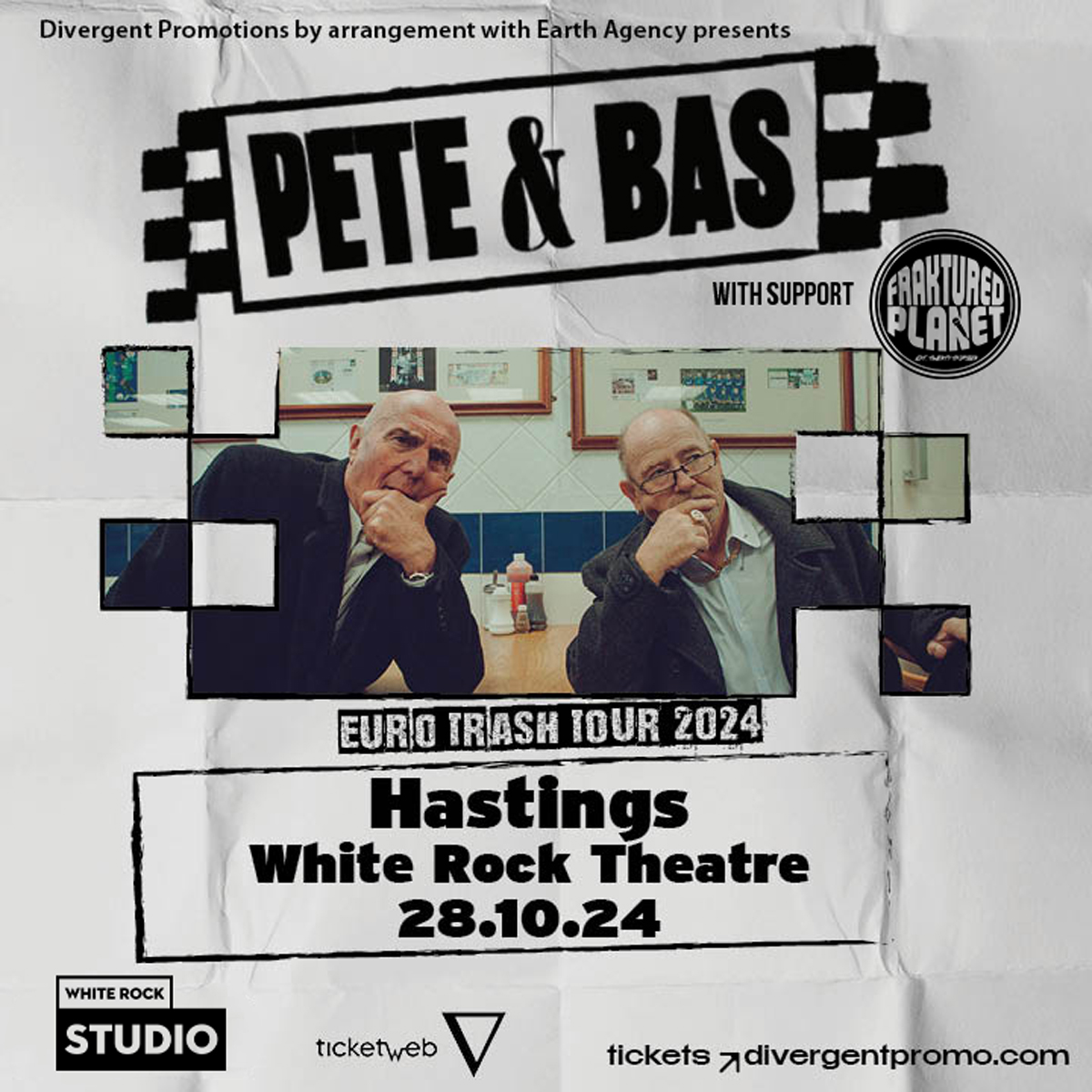 White Rock Theatre (@the_white_rock) on Twitter photo Announcing local collective <a href="/FrakturedPlanet/">Fraktured Planet</a> as support for <a href="/PeteandBas/">Pete and Bas</a> next Monday 28 October. With MCs Rhys Lite, <a href="/HighPriest187/">RoughNeck 🔁</a>, and <a href="/BillyBarHard/">SHAOLIN 林语 SLANG</a> + 2 DJs.
Last few tickets remaining in the Studio.
🎟️ buff.ly/3SfS6ni Announcing local collective <a href="/FrakturedPlanet/">Fraktured Planet</a> as support for <a href="/PeteandBas/">Pete and Bas</a> next Monday 28 October. With MCs Rhys Lite, <a href="/HighPriest187/">RoughNeck 🔁</a>, and <a href="/BillyBarHard/">SHAOLIN 林语 SLANG</a> + 2 DJs.
Last few tickets remaining in the Studio.
🎟️ buff.ly/3SfS6ni