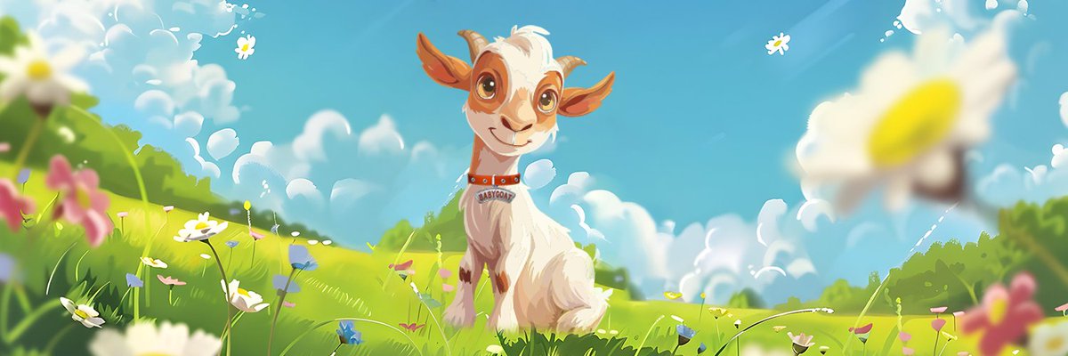 In the "crypto pasture," various digital animals live, among which the most popular are the goats.🐐

Goats are known for their clever, curious, and tenacious personalities.

Today, BabyGoat was born in #Solana!