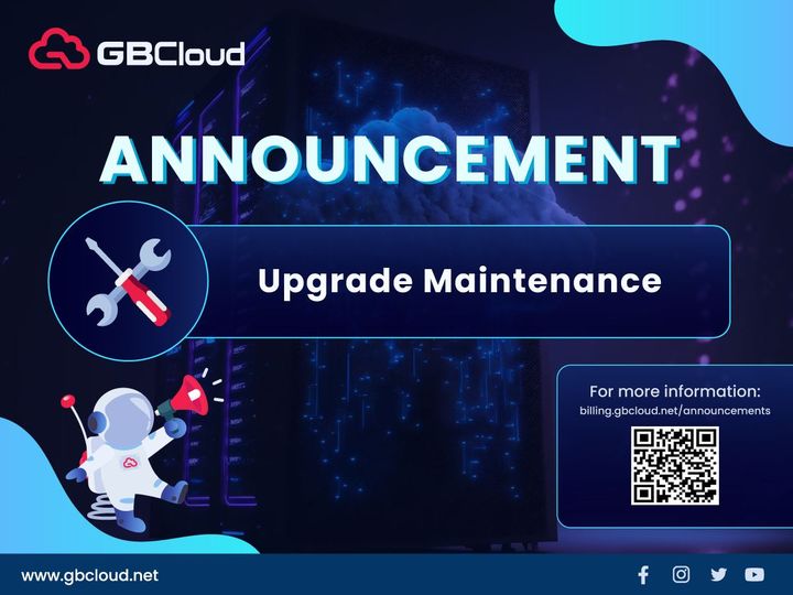 gbcloud_net's tweet photo. [Announcement] GB Cloud System Upgrade Scheduled Maintenance - Postpone 

Visit the link for more information : https://t.co/fdL5QSWPen https://t.co/WJxZRcEK48