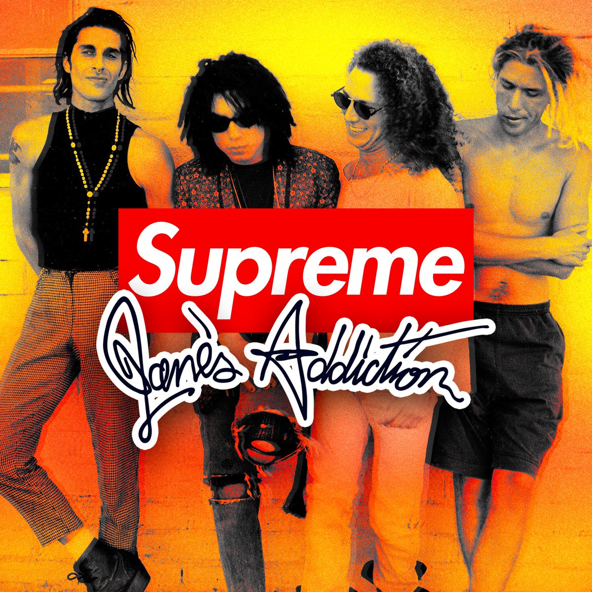 Supreme x Jane's Addiction 🎸 Coming next week, Supreme is set to