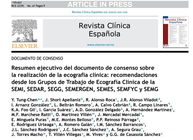 Recién salido del horno!! Consenso de los GdTs de #ecografía de las especialidades generalistas  sobre el uso de la #EcografíaClínica
<a href="/Sociedad_SEMI/">Sociedad Española de Medicina Interna (SEMI)</a> <a href="/semfyc/">semFYC</a>  <a href="/SEMERGENap/">SEMERGEN | Médicos de AP #YoPrefieroMFyC</a> <a href="/SEMG_ES/">SEMG 🩺 #OrgullososDeEstarALaCabecera👩‍⚕️👨‍⚕️</a>  <a href="/sedar_es/">SEDAR</a> <a href="/seggeriatria/">SEGG</a> 
sciencedirect.com/science/articl…
 <a href="/ShortJorge/">Jorge Short</a>  <a href="/ignaciomsb/">Ignacio M Sánchez 🇪🇦🇪🇺🇺🇦🎸</a> <a href="/RafaAlonso61/">Rafael Alonso Roca 🇪🇸🇪🇺</a>  <a href="/ACalvoC/">Antonio Calvo</a>