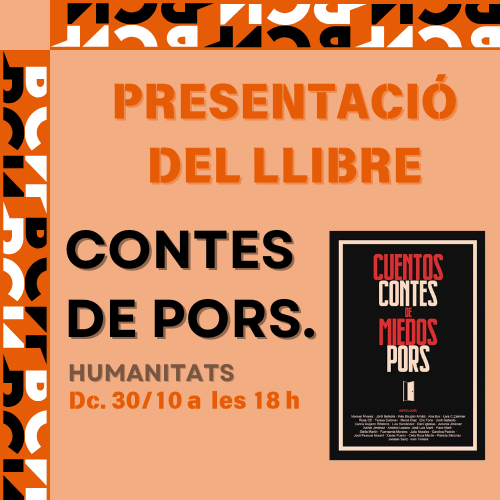 CC JOAN OLIVER (@ccperequart) on Twitter photo Nou llibre dels nostres usuaris i usuàries! Una antologia de contes sobre un gran tema, la por, en totes les seves formes.📚
I tu, a qué tens por? @bcn_lescorts <a href="/bcncultura/">Barcelona Cultura</a> <a href="/CcivicsBCN/">Centres Cívics BCN</a>
Inscriu-te: shorturl.at/1E17M Nou llibre dels nostres usuaris i usuàries! Una antologia de contes sobre un gran tema, la por, en totes les seves formes.📚
I tu, a qué tens por? @bcn_lescorts <a href="/bcncultura/">Barcelona Cultura</a> <a href="/CcivicsBCN/">Centres Cívics BCN</a>
Inscriu-te: shorturl.at/1E17M