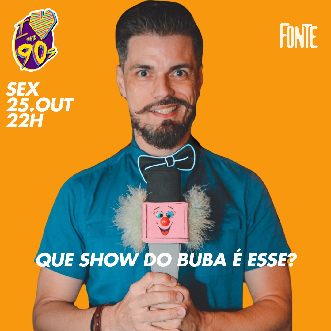 HOJE 
SEXTA :: 25 de OUT :: @ilovethe90soficial
FONTE!  :: Rua Henrique de Novais 107 | Botafogo

PISTA 1 - I Love the 90s / Retrôs / 90’s / 2000’s / Guilty Pleasures / Xuxuxu Xaxaxá 
PISTA 2 - 🎱 SINUCA | 🏓 PING PONG | 👾 ARCADE | ➖🧑‍🤝‍🧑🧑‍🤝‍🧑➖ TOTÓ (Liberados)

LINK NA BIO <3