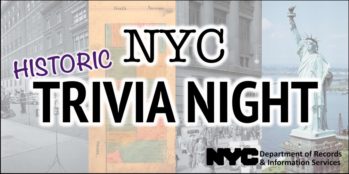 Think you know NYC? Prove it at <a href="/nycrecords/">NYC Dept of Records</a>' first NYC Historic Trivia Night! Join us from 6-8pm on November 14 for an exciting night of fun, facts, and friendly competition to test your knowledge of NYC's rich past.

Register here: on.nyc.gov/48orebe

#NYCHistory #NYCEvents