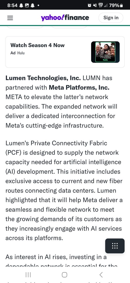 StockSavantra's tweet photo. $LUMN BETTER JUMP IN BEFORE THIS TAKES OFF AGAIN 🚀 
$META $MSFT 💰 https://t.co/kJdzwT1XuJ