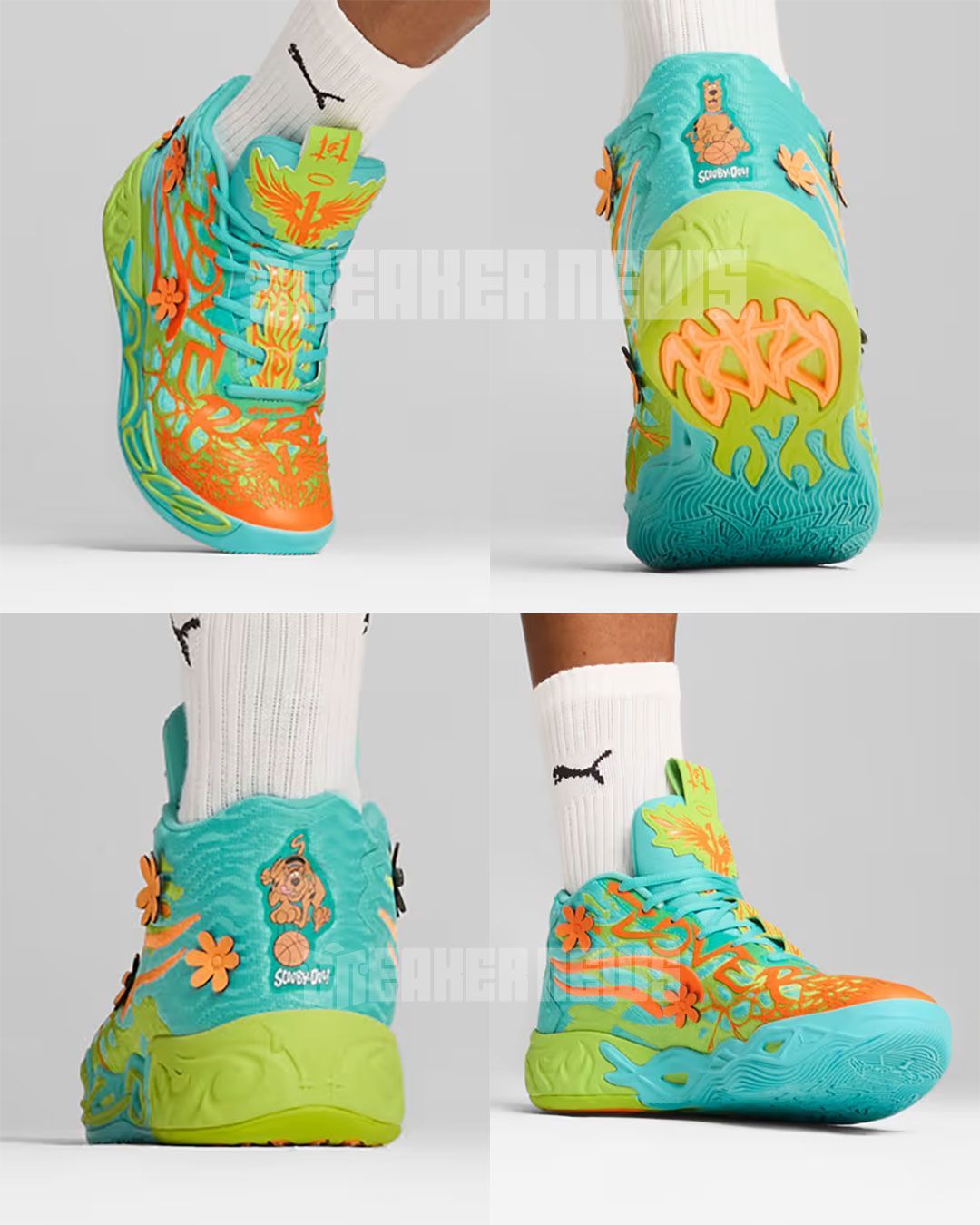 PUMA x SCOOBY DOO MB.04 バッシュ PUMA x LAMELO BALL MB.04 Scooby-Doo Men's Basketball Shoes
