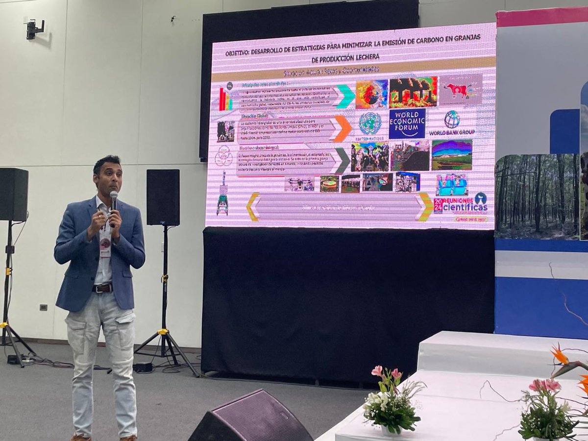 inifap's tweet image. El Dr. Ashutosh Sharma habló sobre "Intervenciones de Circularidad en la Cadena de Suministro de Leche en México", mientras que la Dra. Alma Liz Vargas de la Mora compartió los avances en "#SistemasAgroforestales" para fortalecer la #resiliencia en la producción agropecuaria.