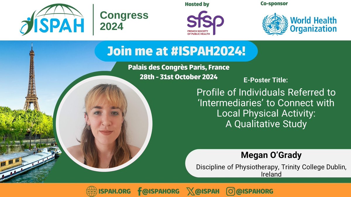 Megan O'Grady (@mogrady048) on Twitter photo I'm looking forward to sharing research from two of my PhD studies at #ispah2024. You can find our work at the poster sessions on Wednesday and Thursday! <a href="/EmerM_Barrett/">Emer Barrett</a> <a href="/deirdretcd/">Deirdre Connolly</a> <a href="/PtTcd/">Physiotherapy TCD</a> I'm looking forward to sharing research from two of my PhD studies at #ispah2024. You can find our work at the poster sessions on Wednesday and Thursday! <a href="/EmerM_Barrett/">Emer Barrett</a> <a href="/deirdretcd/">Deirdre Connolly</a> <a href="/PtTcd/">Physiotherapy TCD</a>
