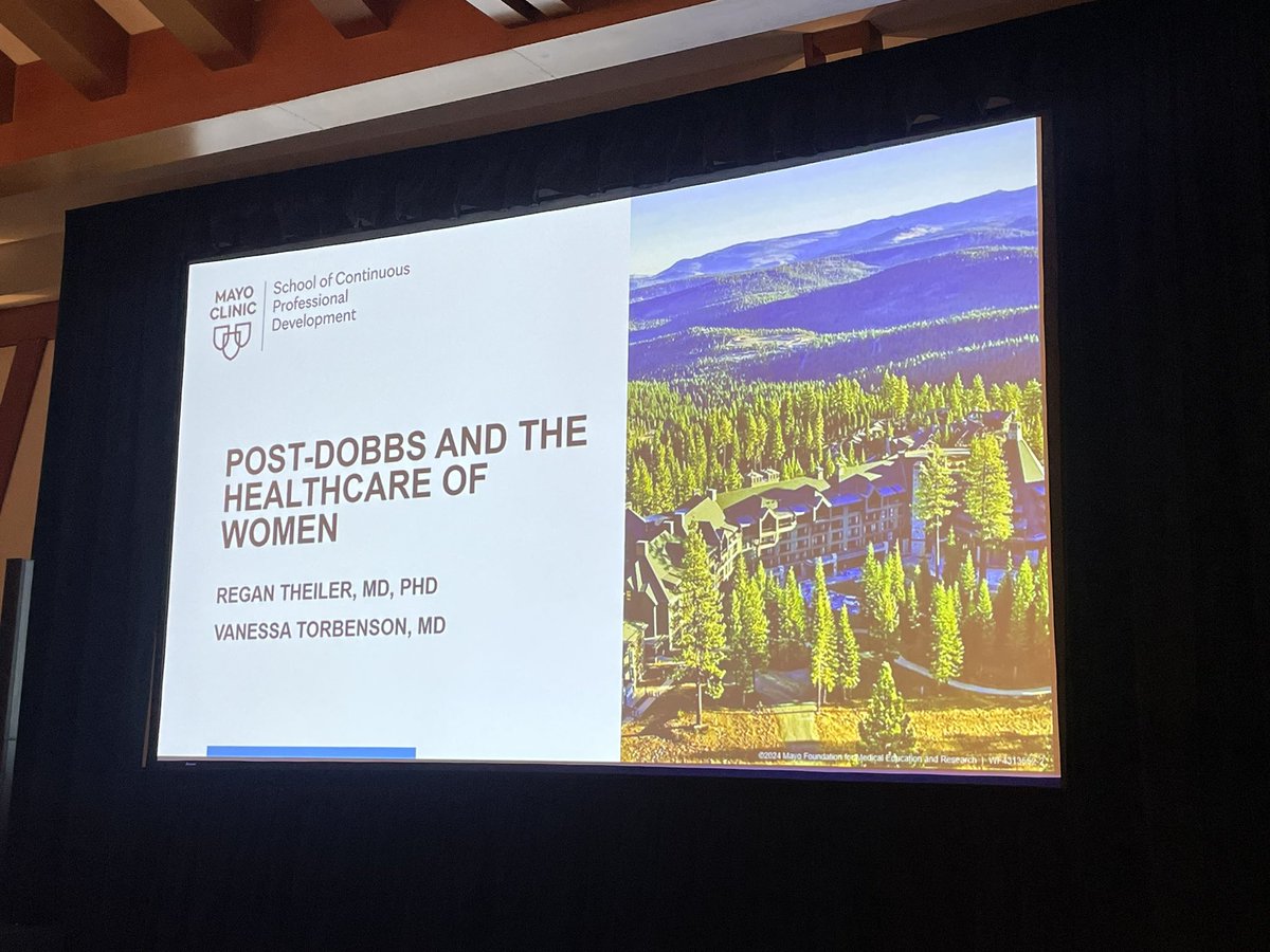 emilysharpe's tweet image. So excited to hear from my OB colleagues to discuss women’s healthcare in the post-Dobbs era 

#MayoGRIT @TheilerRegan @VTorbensonMD @MayoGynecology #OBAnes