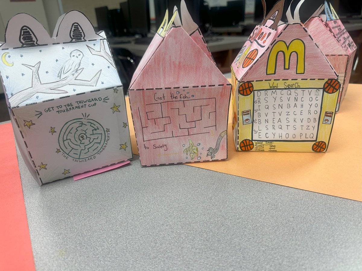Loved seeing the innovation at <a href="/IronsJHCISD/">Irons Junior High, Conroe ISD</a>!
Mrs. Brown's Gen. Emp-CCE students created their own Happy Meal boxes while studying Marketing!
Mr. Hernandez's Prin of App Engineering students were making their designs come to life with their TinkerCAD designs and a mini-drone!
#CTE