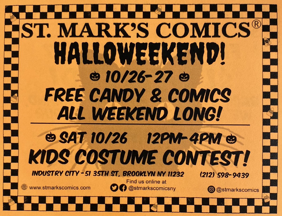 Looking forward to the  mad wave of adorable children and their awesome #costumes tomorrow!
Meantime, selling those $1 #comics by the stack!

#shopsmall #shoplocal #industrycity #brooklyn #graphicnovels #halloween #costume #costumecontest #halloweencostumecontest #sale