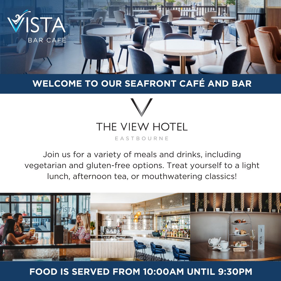 The Vista Bar and Café at The View Hotel Eastbourne welcomes all marathon participants! 🍽️ After the race, it’s the perfect spot to treat yourself to a refreshing drink or a delicious bite. With cosy vibes &amp; gorgeous views, it’s a great place to celebrate your achievement. Enjoy!