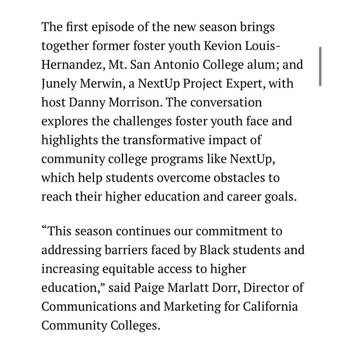 dannymoshow's tweet image. MUCH LOVE TO CALIFORNIA BLACK MEDIA FOR ILLUMINATING “THE EDUCATE. ELEVATE. podcast! 🙌🏾✨

Article Link:
postnewsgroup.com/california-com…

@oaklandpostnews
@californiablackmedia

@ICanGoToCollege
@californiacommunitycolleges
@dannymoshow

#ICanGoToCollege
#EducateElevatePod