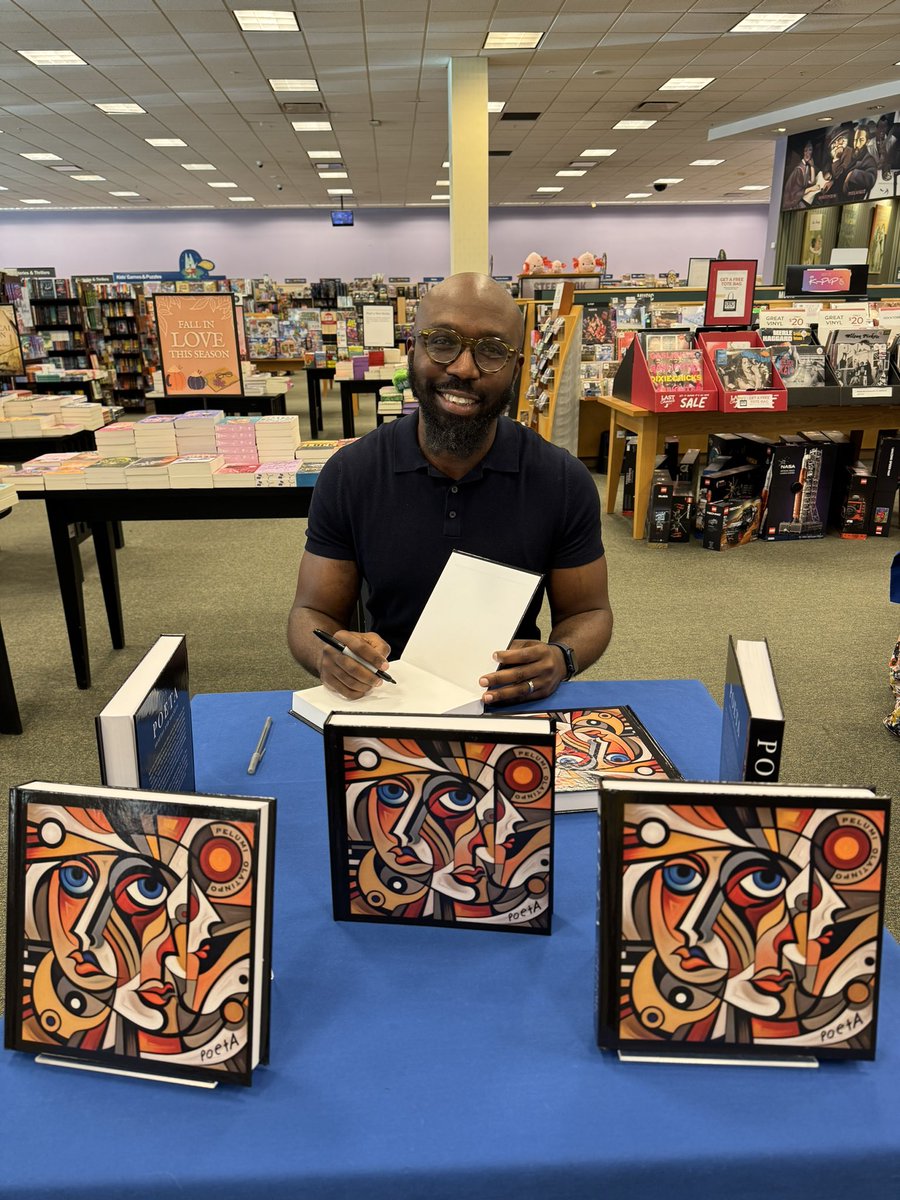 pelumiolatinpo's tweet photo. If you’re in the Washington D.C. metro area, join me tomorrow at the #BarnesAndNoble  bookstore in Woodbridge, VA. I would be signing copies of my seminal work, Poeta. Look forward to seeing you!

#Writer #Poeta #WritingCommunity #soneta #justice #poem #poetry #poetrycommunity #bookstore #booksigning #booklovers