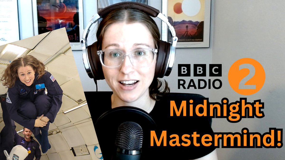 Erin Winick Anthony (@erinwinick) on Twitter photo Missed my appearance on <a href="/BBCRadio2/">BBC Radio 2</a>'s Midnight Mastermind trivia show this week quizzing <a href="/PhilWilliams/">Phil Williams</a> on microgravity? Test your own microgravity knowledge by catching the replay over on my YouTube channel now!
youtube.com/watch?v=GGM-NJ… Missed my appearance on <a href="/BBCRadio2/">BBC Radio 2</a>'s Midnight Mastermind trivia show this week quizzing <a href="/PhilWilliams/">Phil Williams</a> on microgravity? Test your own microgravity knowledge by catching the replay over on my YouTube channel now!
youtube.com/watch?v=GGM-NJ…