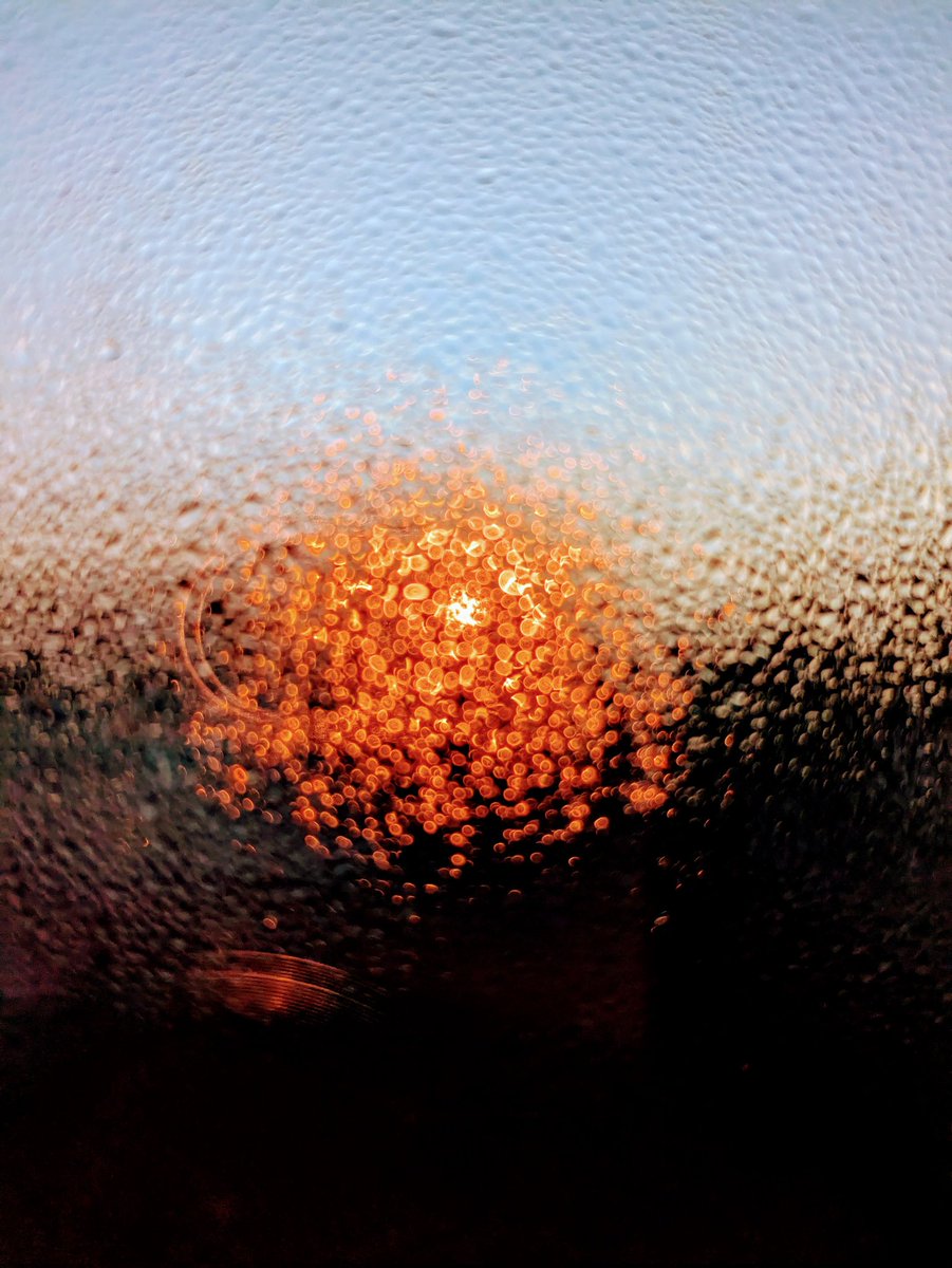 #sunrise through the condensation on the window <a href="/madebygoogle/">Made by Google</a> <a href="/Google/">Google</a> <a href="/GooglePixel_US/">Google Pixel</a> #teampixel #pixel7a