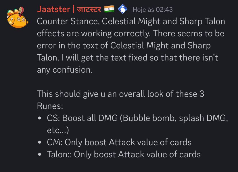shiringui's tweet photo. @jaatster if they are working correctly, why chance counter stance effect now?! KEKW LUL 🧐 https://t.co/nnssPEMFY7