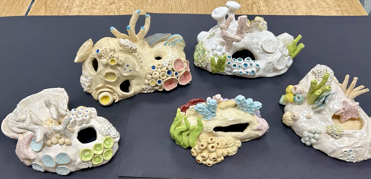 LauraToth8's tweet image. HHS Advanced Ceramics has created some great coral!