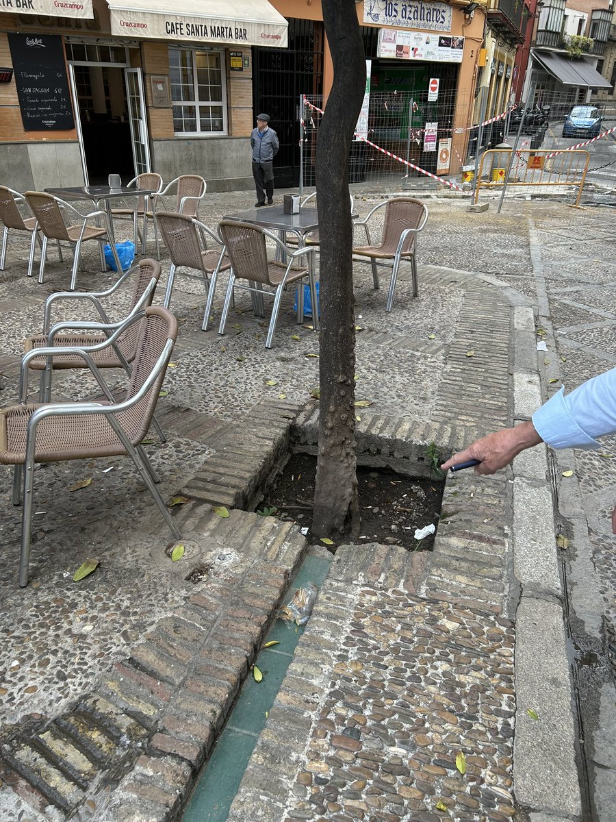 adoboSevillano's tweet photo. Por qué han quitado las papeleras???? @Ayto_Sevilla @AlvaroNua @JosAntonioNez  Esto va de peor en lamentable!! https://t.co/O5SAHH6XUa