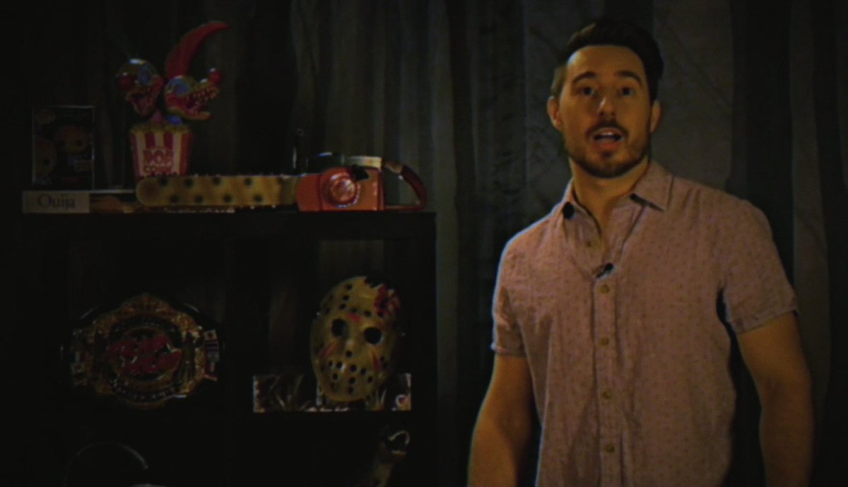 lowcarbcomedy's tweet image. What is @deadmeatjames doing on the classic Kill Count set? Find out in our V/H/S Kill Count Finale for V/H/S/Beyond! Featuring the incredibly talented @AlanLeeVO #vhsbeyond #shudder #deadmeat