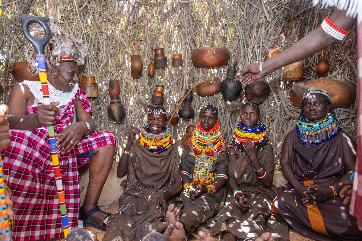 WilliamsRuto's tweet photo. Culture builds social capital, the glue binding communities. Festivals and fairs foster solidarity, inclusion, empowerment, and capacity-building by bringing people together.  

Cultural experiences offer leisure, learning, entertainment, and economic opportunities while encouraging shared connections.  

Attended the 8th edition of the Turkana Tourism and Cultural Festival, Tobong’u Lore, in Lodwar; announced the development of Kenya: Home of Human Origins Museum and Science Park at Namortunga Kalokol — a transformative project for scientific research, cultural tourism, and eco-tourism.  

Earlier, officially launched Phase 1 of Lodwar Town Street’s upgrade to bitumen standard.