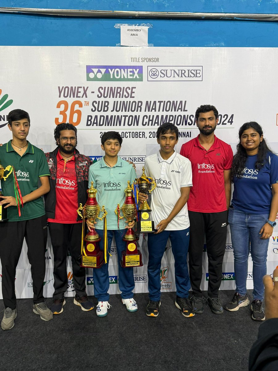 What an incredible achievement! 🎊 Join us in congratulating Tanvi Patri from Odisha for her outstanding performance as the NATIONAL CHAMPION in both Under-15 and Under-17 Girls Singles! 🏅 We also celebrate Prateek Koundilya for earning a Bronze Medal in Under-17 Boys Singles