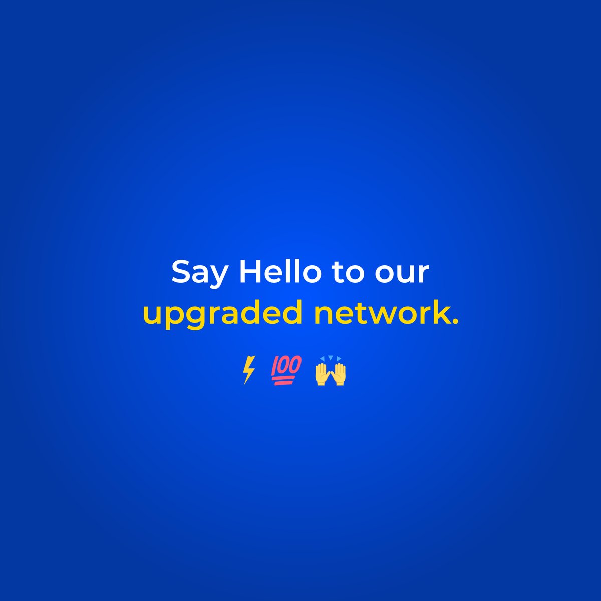HelloMobile's tweet image. Our newly upgraded nationwide network is here to bring you a better phone experience with more coverage and faster speeds. 🔋 Let’s keep the good vibes going! 📲💙 #HelloMobile #BetterThanEver #MoreSavings