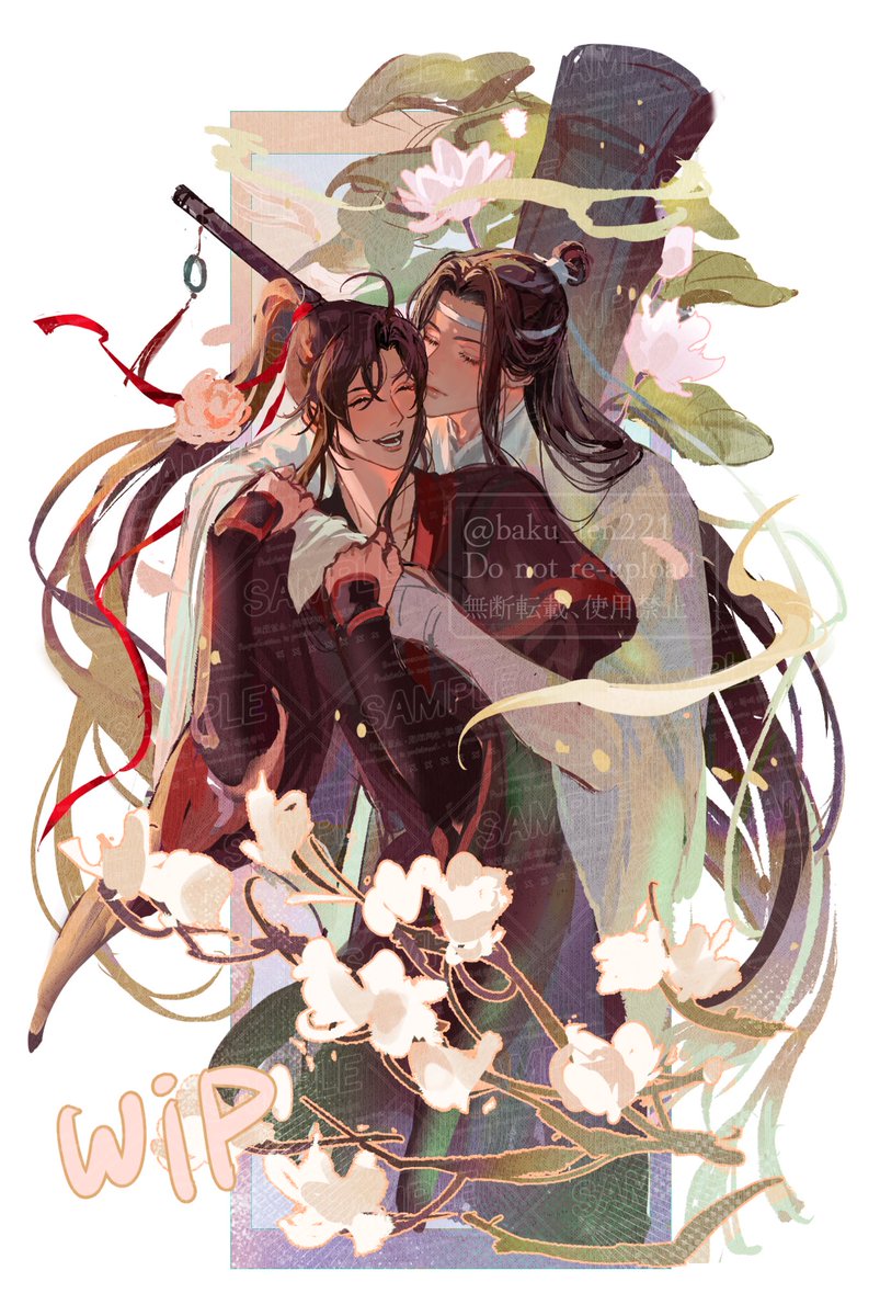#MDZS #忘羡 #WangXian

アクスタ用イラスト、忘羡ver.ラフ
２カプ描いたら3つ目も描きたくなっちゃった
いつか3つ並べたいな～❗️