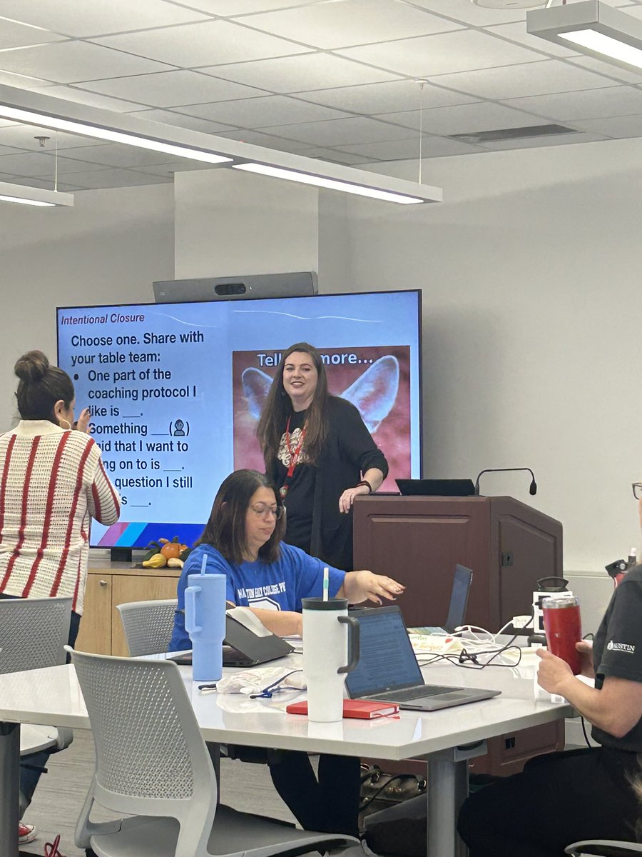Wow, what an informative, partner-based, and action-driven presentation about coaching by <a href="/carolinesweet82/">Caroline Sweet</a>!I can’t wait to implement what I learned 🤗 <a href="/AustinISD/">Austin ISD</a> <a href="/WeAreAISD/">Austin ISD Office of Talent Strategy</a> <a href="/AISDElementary/">@AISDElementaryProud</a>