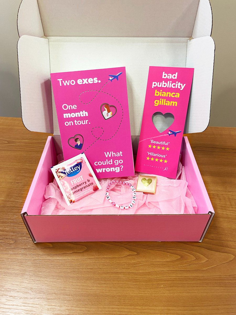 BloomsburyBooks's tweet image. Two exes. One month on tour. What could go wrong?

We're so excited to be sending out early copies of BAD PUBLICITY, the irresistible enemies-to-lovers romcom from your new favourite author Bianca Gillam🩷