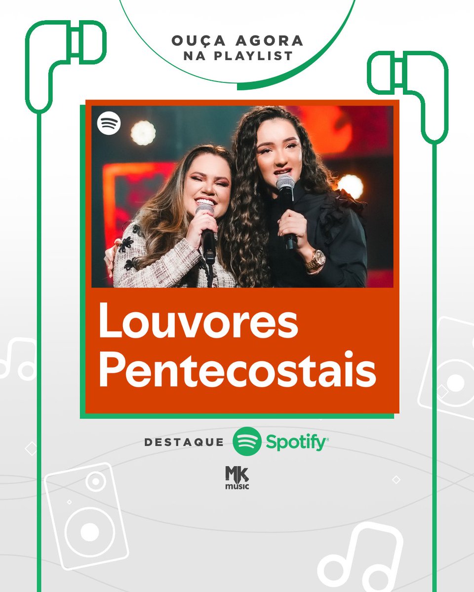 MKMusicBrasil's tweet image. Olha @SarahFariass e @KailaneFrauches na capa da playlist LOUVORES PENTECOSTAIS, do @SpotifyBrasil 🤩 Que tal correr lá pra ouvir “O Poder da Oração”!? Obrigada, @Spotify 💚

🎧 gospel.mk/louvorespentec…

#GospelNoSpotify #SarahFarias #KailaneFrauches #OPoderDaOracao #pentecostal