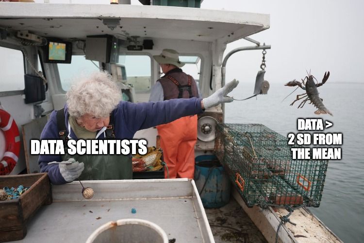 NickSinghTech's tweet image. RAISE YOUR RIGHT HAND AND REPEAT AFTER ME: We remove outliers when their extremeness indicates they're not part of our population — we do not get rid of them just because they are extreme!
