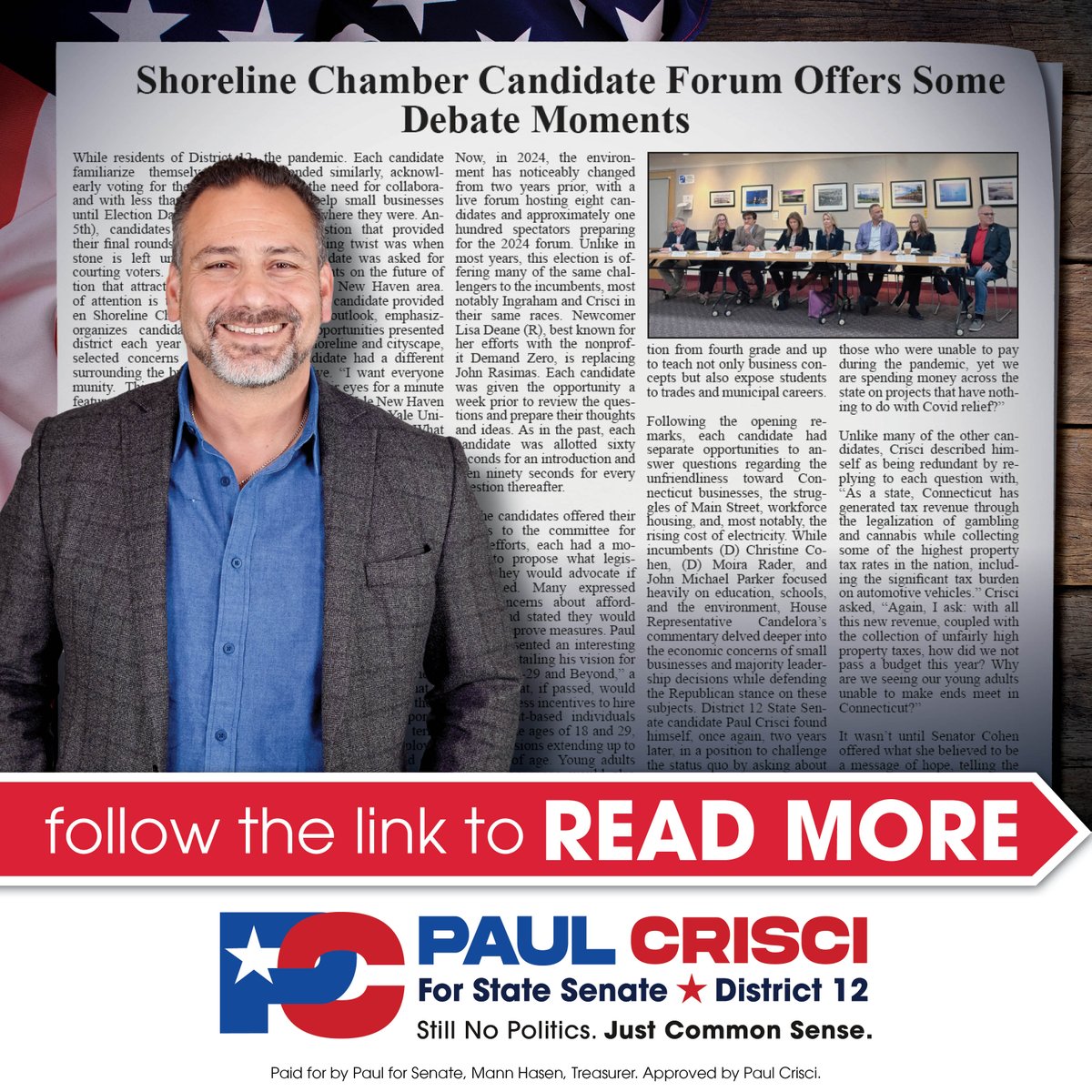 PCforCT's tweet photo. Hey everyone, I had a chance to speak at the Shoreline Chamber Candidate Forum, and we dove deep into the issues that matter most—affordability, jobs, and the future of our district. https://t.co/IXyVrC0Lcc https://t.co/aUe5L9GOlI