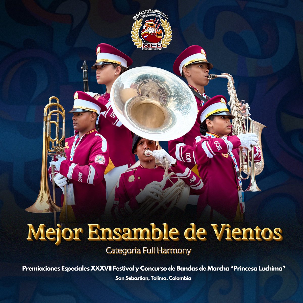 Mejor Grupo de Vientos 🐯🏆🎵🇵🇦
-
Premiaciones Especiales XXXVII Festival y Concurso de Bandas de Marcha “Princesa Luchima” | Modalidad Full Harmony 🇨🇴

#SomosPANAMÁ
