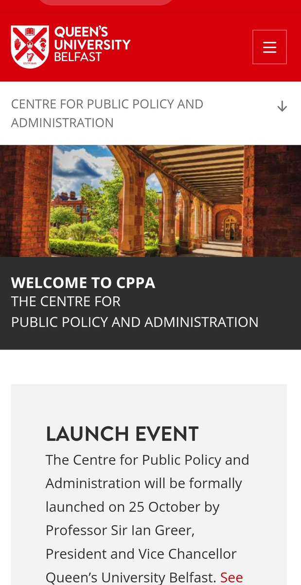 Michele Crepaz (@michelecrepaz) on Twitter photo Today we launched the Centre for Public Policy and Administration and I am delighted to be a core member!
Massive congratulations to <a href="/MuirisMac/">Muiris MacCarthaigh</a> for this winning idea and a successful launch
PS: We have MA and PhD programmes 😉
qub.ac.uk/research-centr… Today we launched the Centre for Public Policy and Administration and I am delighted to be a core member!
Massive congratulations to <a href="/MuirisMac/">Muiris MacCarthaigh</a> for this winning idea and a successful launch
PS: We have MA and PhD programmes 😉
qub.ac.uk/research-centr…