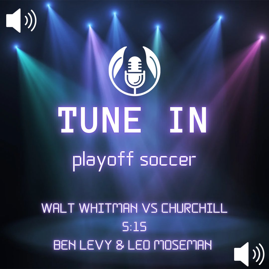 The Black & White (@bdubbsonline) on Twitter photo Tune in as the Whitman Girls Varsity soccer team hosts Winston Churchill in the first round of the playoffs! <a href="/WWHSAthletics/">Whitman Sports</a>
theblackandwhite.mixlr.com/events/3794593 Tune in as the Whitman Girls Varsity soccer team hosts Winston Churchill in the first round of the playoffs! <a href="/WWHSAthletics/">Whitman Sports</a>
theblackandwhite.mixlr.com/events/3794593