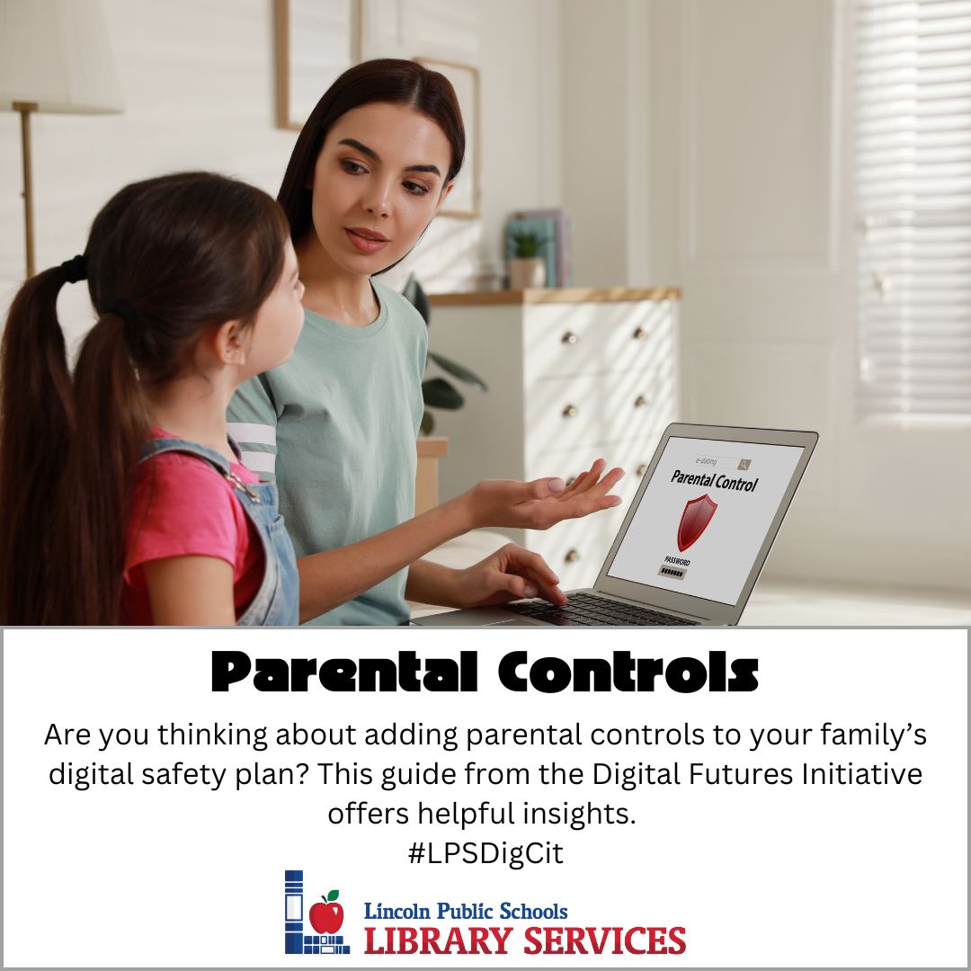 Holmes_Elem_LPS's tweet photo. When planning for digital safety at home, you might have questions about parental controls. This guide from the Digital Futures Initiative offers helpful insights. https://t.co/XX8WfBGNNg #LPSDigCit https://t.co/YNxCnlWMnk