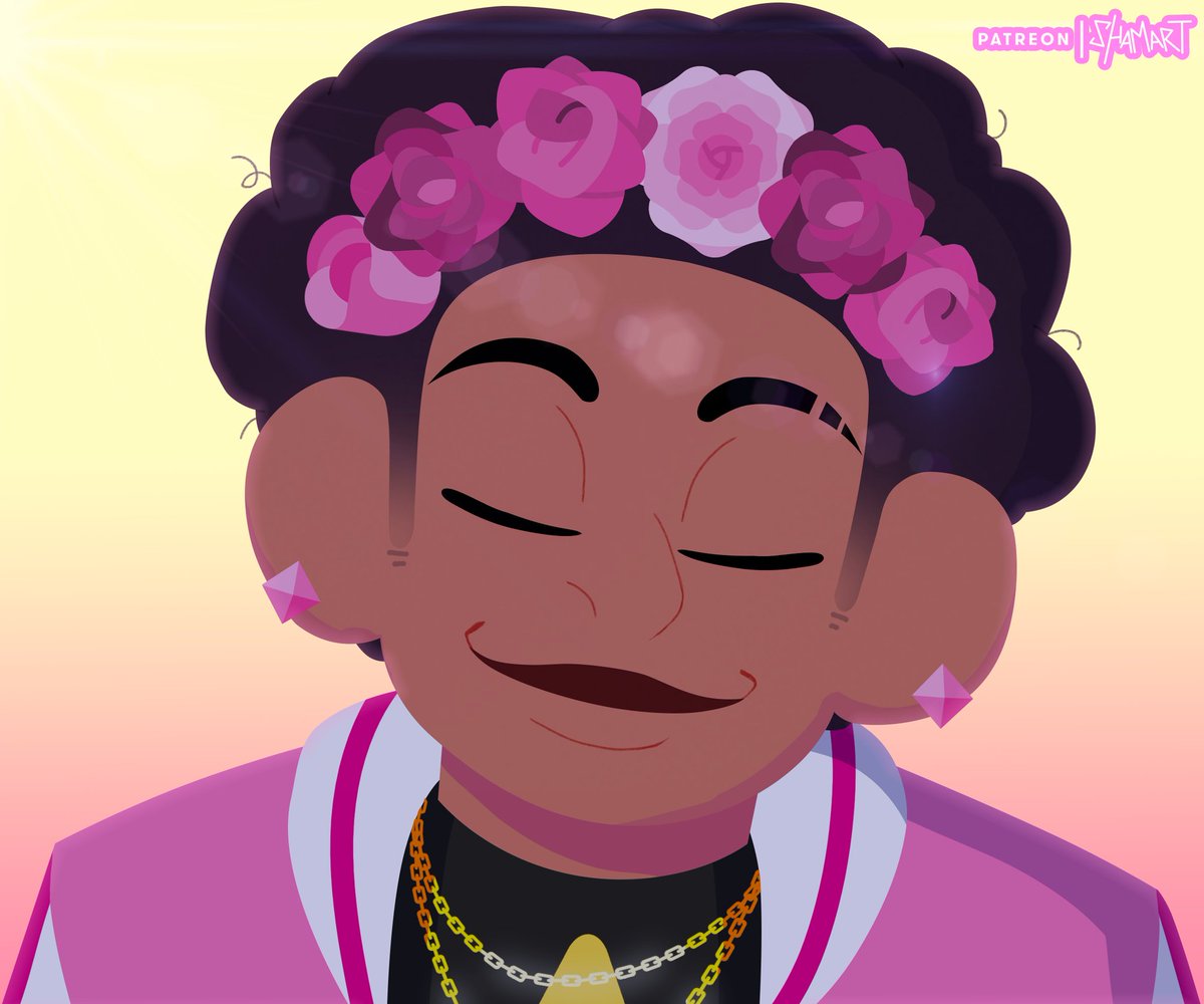 Flower Boy Steven 💗⚘️ #blacktober