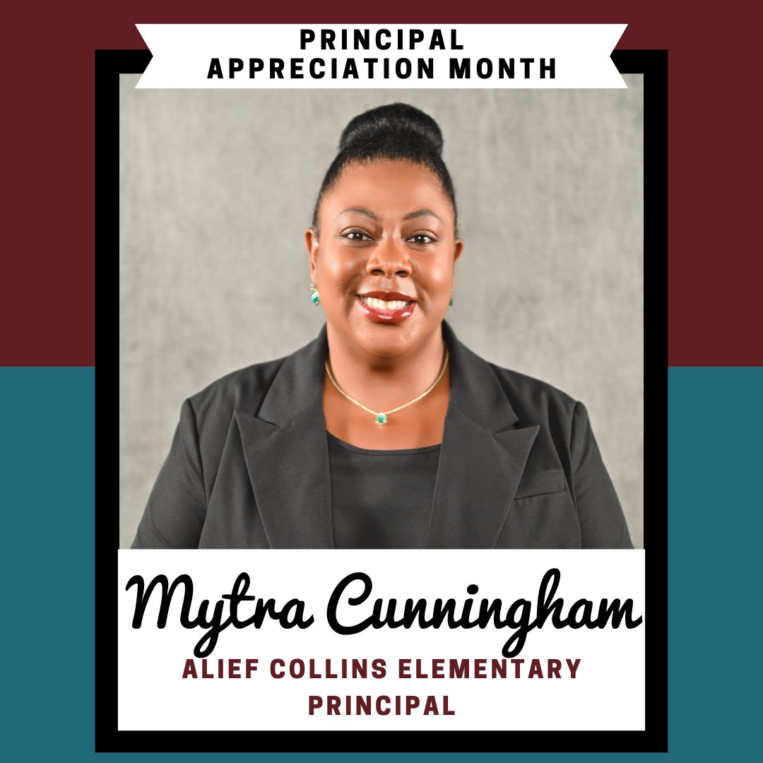 Collins Elementary (@explorerscol) on Twitter photo Happy National Principals Month!
As we close out another week, we want to thank our principal, Dr. Mytra Cunningham, for all that she does for our students, their families and our staff. You rock! #ThankAPrincipal #NationalPrincipalsMonth
<a href="/NAESP/">National Assoc. of Elementary School Principals</a> <a href="/NASSP/">National Assoc. of Secondary School Principals</a> <a href="/AFSAUnion/">The School Leader</a> <a href="/AliefISD/">Alief ISD</a> Happy National Principals Month!
As we close out another week, we want to thank our principal, Dr. Mytra Cunningham, for all that she does for our students, their families and our staff. You rock! #ThankAPrincipal #NationalPrincipalsMonth
<a href="/NAESP/">National Assoc. of Elementary School Principals</a> <a href="/NASSP/">National Assoc. of Secondary School Principals</a> <a href="/AFSAUnion/">The School Leader</a> <a href="/AliefISD/">Alief ISD</a>