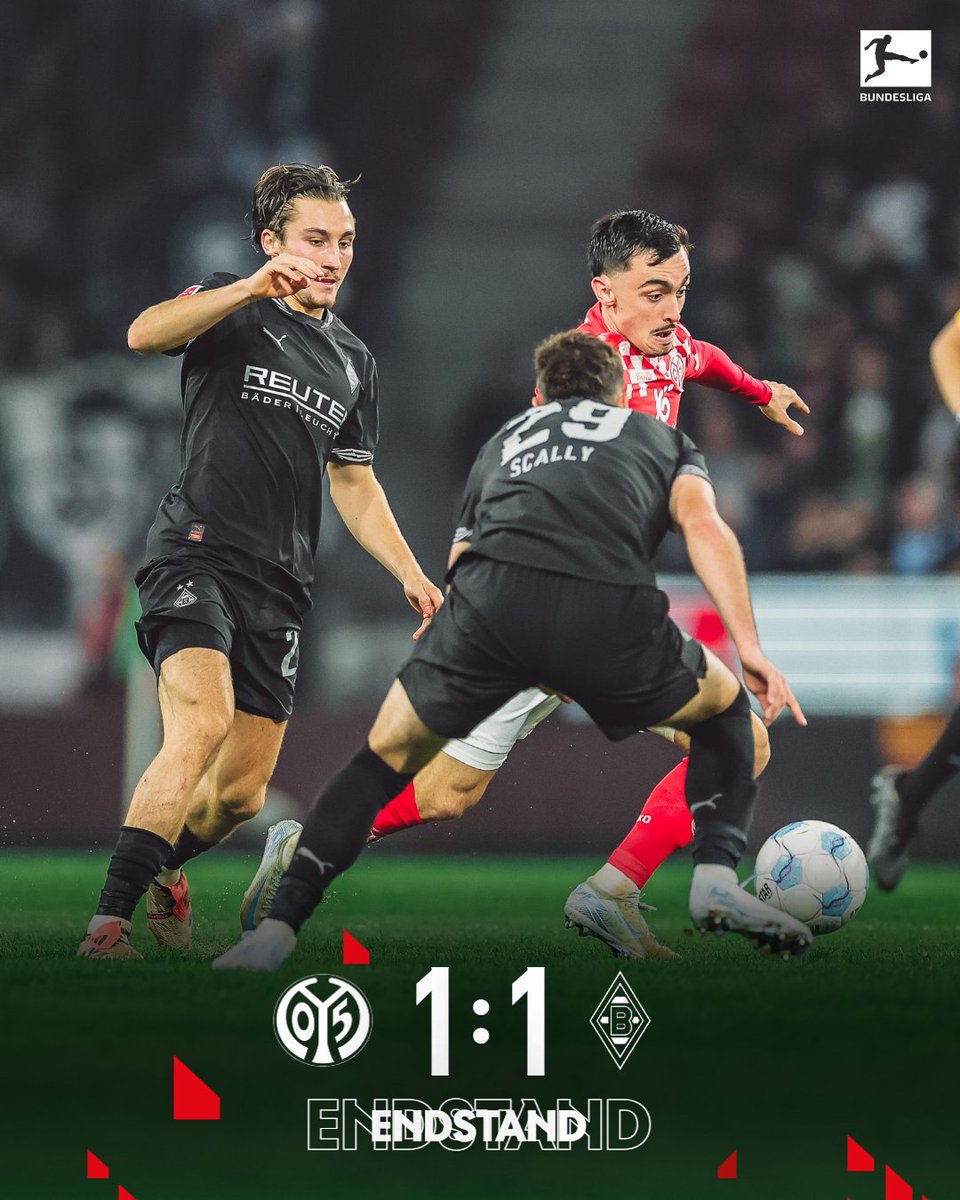 Mönchengladbach ile berabere kalıyoruz.

#Mainz05 #M05BMG