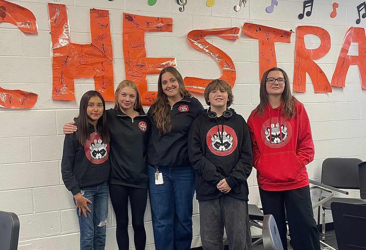 MacArthur orchestra repping the new merch 🎻✨🎊🎉#orchestraiscool <a href="/D23MacArthur/">MacArthur M.S.</a>