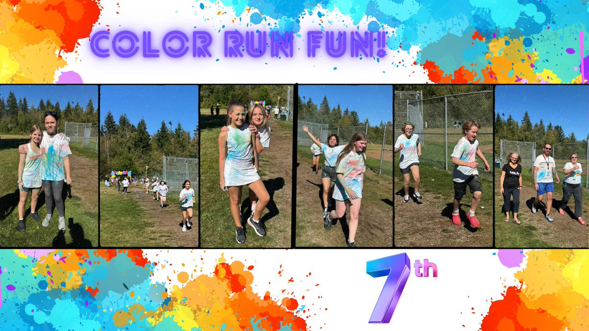 WOMSwolverines's tweet photo. What a #COLORFUL  start to our school year! Students &amp; Staff participated in a Color Run Fundraiser to earn Library books, PE equipment, Field trips, School supplies, and prizes! Special thanks to our Orient PTC &amp; Sponsors ❤️🧡💛💚💙💜 #HealthIsWealth https://t.co/su4qNzb1pv