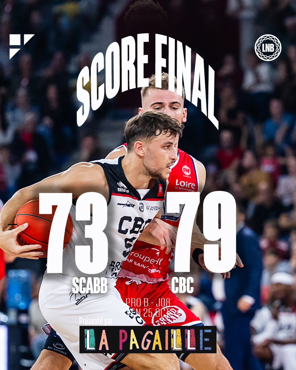 VICTOIRE 🤩
La première de la saison à l'extérieur !

Grosse perf' du CBC face à la deuxième meilleure attaque du championnat.

RDV mardi au Palais pour aller en chercher une autre, ENSEMBLE 👊

Go CBC 💪

#CBCFamily