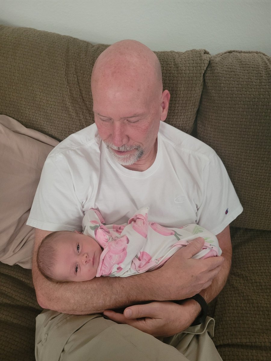 barry_mead's tweet photo. Grandparenting is kinda great!  Finally meeting Brooklyn Grace https://t.co/EzLvKWV4kW