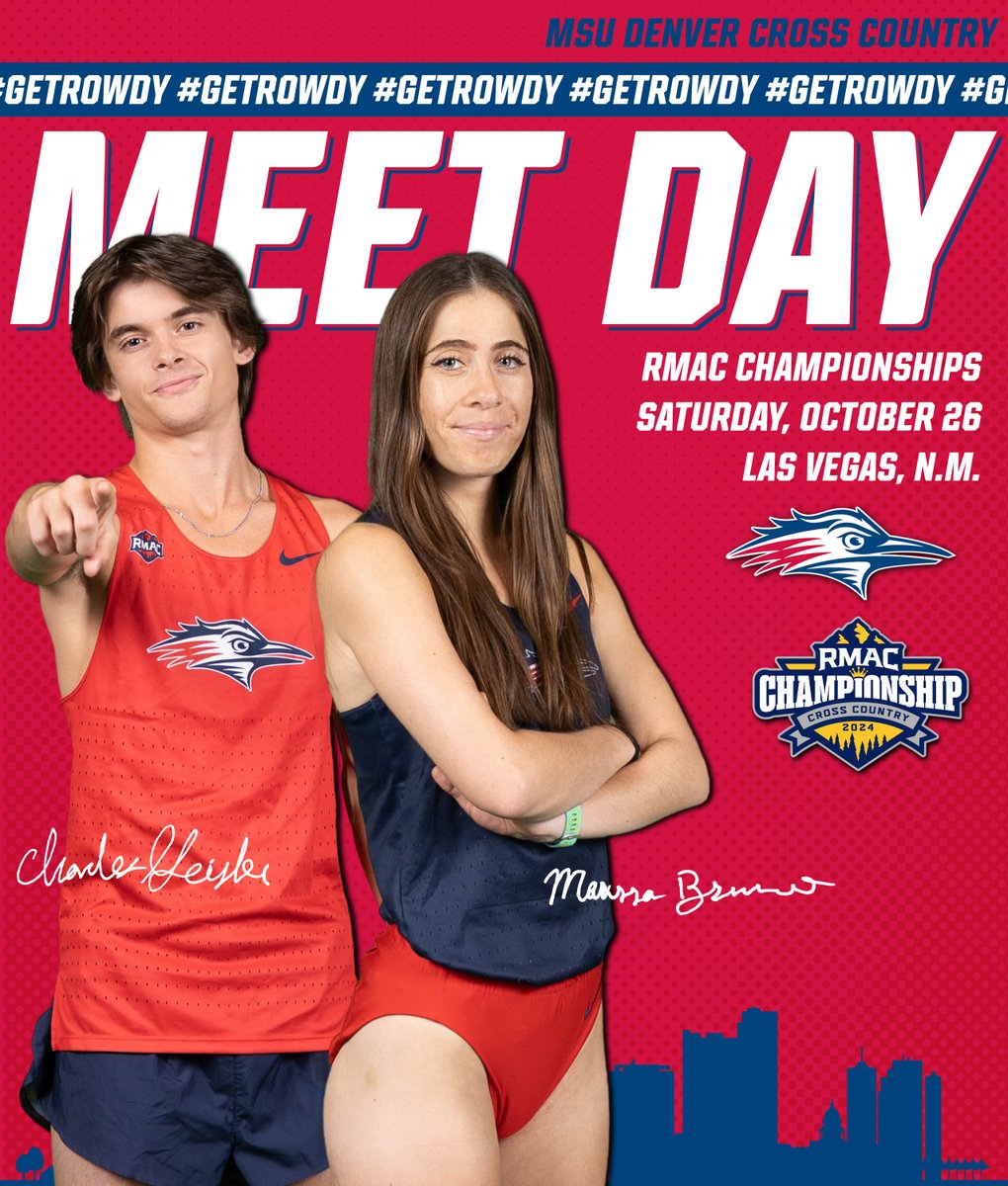 MSU Denver XC/T&F (@msudenverxctf) on Twitter photo Championship Saturday 🏆😤
😈 RMAC Championships
🕥 10:45 a.m. - Men's 8K
📊 bit.ly/3YCaQAJ - Men's Stats
🕦 11:35 a.m. - Women's 6K
📊 bit.ly/3NDJ7t4 - Women's Stats
📍 Las Vegas, N.M.
📰 bit.ly/40bdte9
🏆 bit.ly/40nlT23
#GetRowdy🔴🔵 Championship Saturday 🏆😤
😈 RMAC Championships
🕥 10:45 a.m. - Men's 8K
📊 bit.ly/3YCaQAJ - Men's Stats
🕦 11:35 a.m. - Women's 6K
📊 bit.ly/3NDJ7t4 - Women's Stats
📍 Las Vegas, N.M.
📰 bit.ly/40bdte9
🏆 bit.ly/40nlT23
#GetRowdy🔴🔵