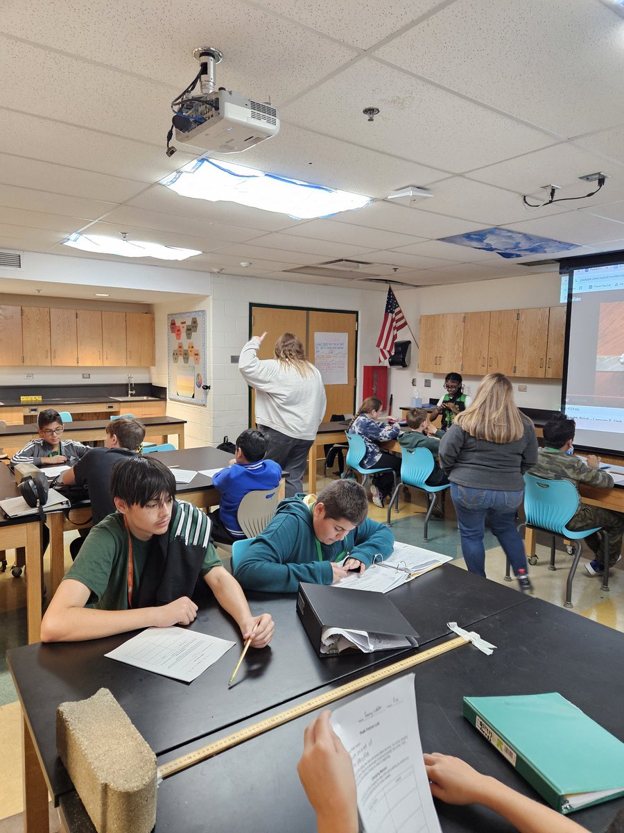 Ms. Hansen had a super engaging lab on Peak Forces in science. Students were able to lower how speed and mass affect kinetic energy. #BeEvergreen