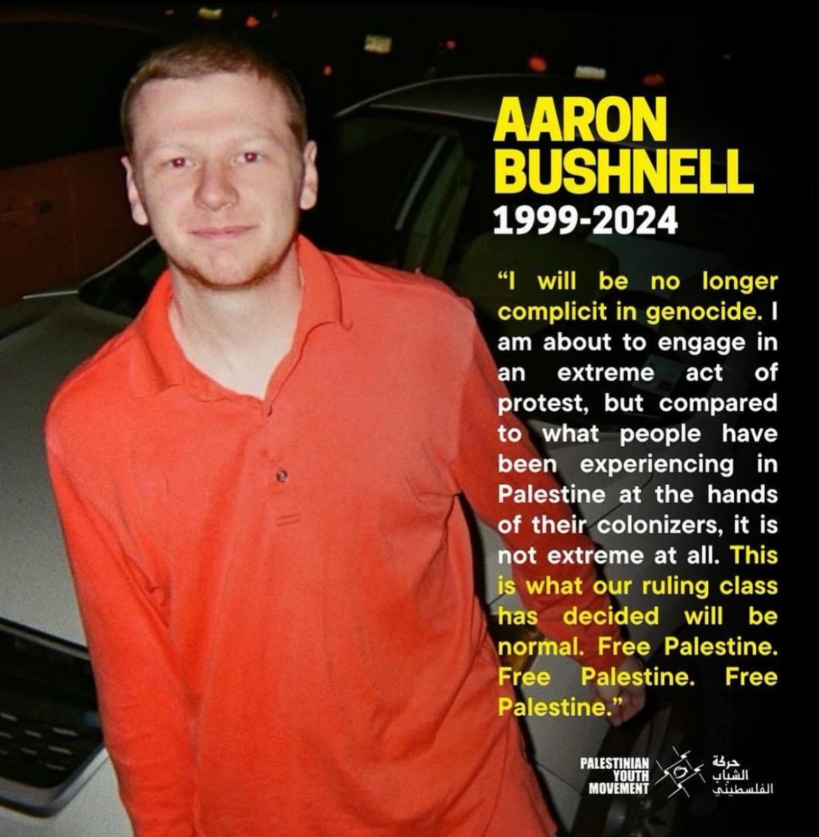 NEVER FORGET AARON BUSHNELL