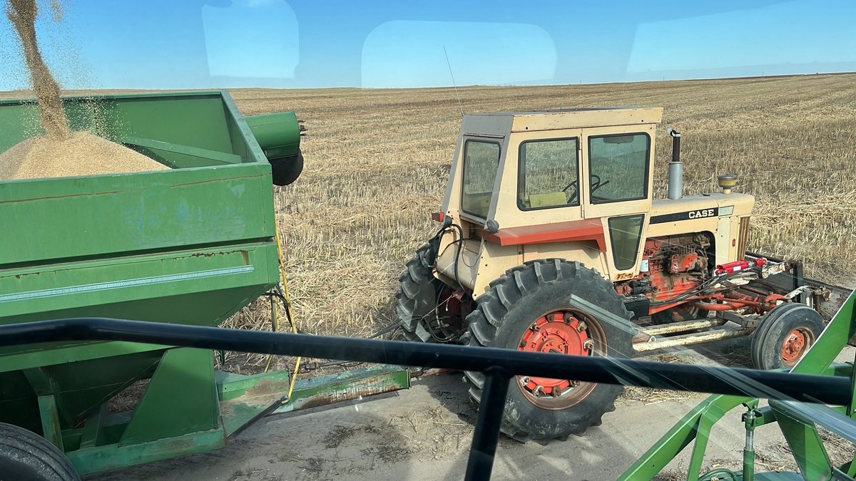 Grain cart made it.